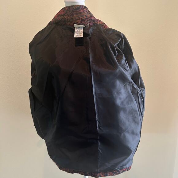 NWOT White Stag Jacket Tapestry Red Multi Floral SZL - Picture 5 of 11